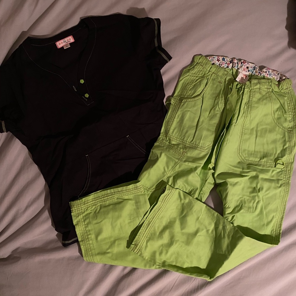 KOI Scrub set & long sleeve under shirt